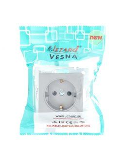 розетка 1-м сп vesna с заземл. пбт механизм платина lezard 742-3588-122b от магазина Штепсель и батарейка. - фото_5