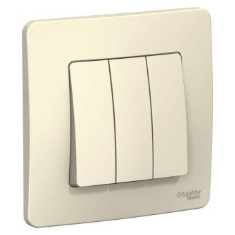 выключатель 3-кл. сп blanca 10а ip20 (сх. 1+1+1) 250в молочн. se blnvs100502 от магазина Штепсель и батарейка. - фото_3