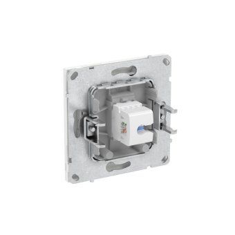 розетка компьютерная 1-м kant rj45 кат.5e без шторки бел. песок dkc 7010663 от магазина Штепсель и батарейка.