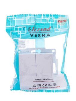 выключатель 2-кл. сп vesna механизм бел. lezard 742-0288-101 от магазина Штепсель и батарейка. - фото_7