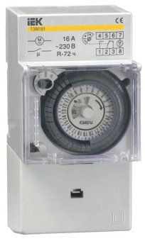 таймер аналоговый тэм-181 16а 230в на din-рейку iek mta20-16 от магазина Штепсель и батарейка. - фото_3