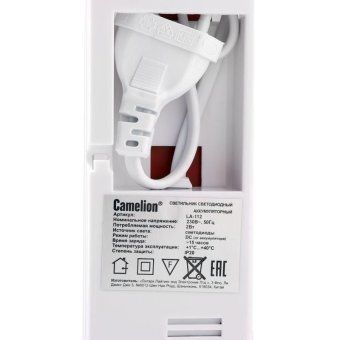 светильник светодиодный la-112 30led 220в аккумуляторный li-ion бел. camelion 13149 от магазина Штепсель и батарейка. - фото_3