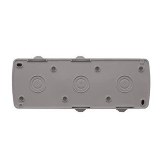 розетка 3-м оп клио 16а ip54 с заземл. с прозр. крышкой сер. universal к2235-gr от магазина Штепсель и батарейка. - фото_3