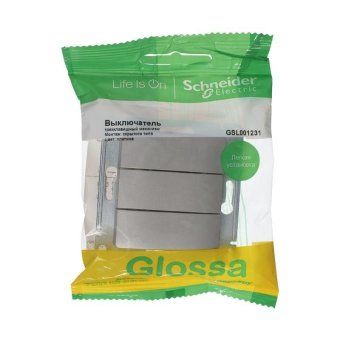 выключатель 3-кл. сп glossa 10а ip20 (сх. 3) 10ax механизм платина se gsl001231 от магазина Штепсель и батарейка. - фото_3