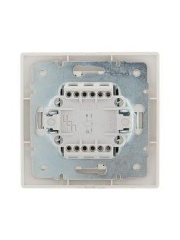 выключатель 1-кл. сп mira 10а ip20 с подсветкой со вставкой жемчуж./бел. перламутр. lezard 701-3030-111 от магазина Штепсель и батарейка. - фото_2