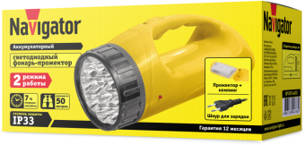 фонарь-прожектор аккумуляторный кемпинговый 94 783 npt-sp13-accu 12 + 18led 90лм аккум. 1.1а.ч navigator 94783 от магазина Штепсель и батарейка. - фото_3
