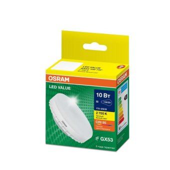 лампа светодиодная led g4 value lvgx53100 10w/927 cri95 10вт 2700к 1000лм таблетка матов. gx53 170-250в osram 4058075582064 от магазина Штепсель и батарейка. - фото_3
