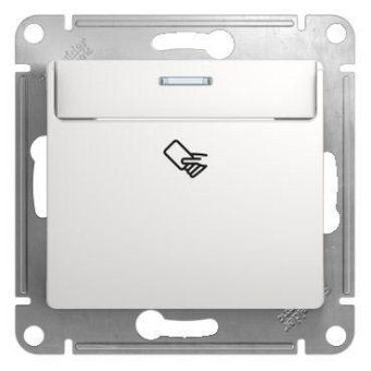 выключатель карточный 1-кл. 1мод. сп glossa 10а ip20 (сх. 6) механизм бел. se gsl000169 от магазина Штепсель и батарейка.