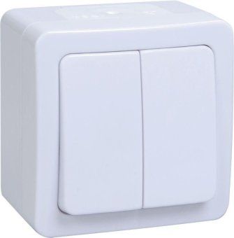 выключатель 2-кл. оп гермес plus 10а ip54 вс20-2-0-гпб бел. iek evmp20-k01-10-54-ec от магазина Штепсель и батарейка. - фото_4