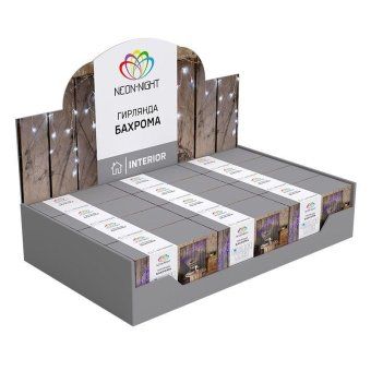 гирлянда светодиодная "айсикл" (бахрома) 1.8х0.5м 48led мультиколор 4.1вт 230в ip20 провод прозр. neon-night 255-019 от магазина Штепсель и батарейка. - фото_9