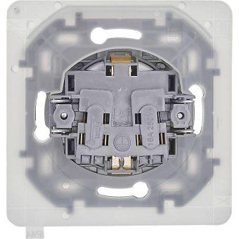 розетка 1-м сп inspiria 16а ip44 250в 2p+e защ. шторки с крышкой немецк. стандарт механизм алюм. leg 673742 от магазина Штепсель и батарейка. - фото_3