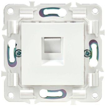 розетка компьютерная rj45 кат.5e skandy sk-k01w арктич. бел. iek sk-k10-1-k01 от магазина Штепсель и батарейка. - фото_2
