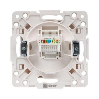 розетка компьютерная 1-м стокгольм rj45 механизм бел. proxima ekf eyk01-035-10 от магазина Штепсель и батарейка. - фото_6