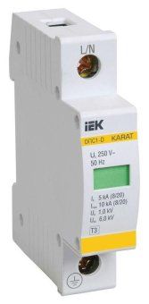 ограничитель перенапряжения опс1-d 1p iek mop20-1-d от магазина Штепсель и батарейка.