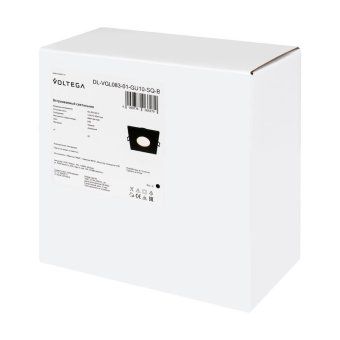 светильник 270 10вт gu10х1 ip65 встраив. voltega dl-vgl083-01-gu10-sq-b от магазина Штепсель и батарейка. - фото_9