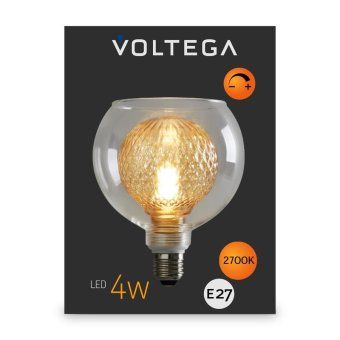 лампа светодиодная loft led g125 4вт 2700к e27 dim voltega 8546 от магазина Штепсель и батарейка. - фото_6