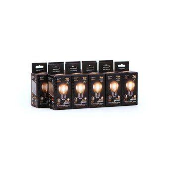 лампа светодиодная филаментная black filament 9вт p45 шар 2700к тепл. бел. e27 680лм gauss 105802109 от магазина Штепсель и батарейка. - фото_3