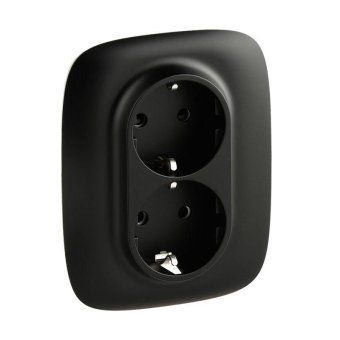 розетка 2-м сп valena allure 16а ip20 250в 2х2p+e защ. шторки безвинт. клеммы с лицев. панелью антрацит leg 753936 от магазина Штепсель и батарейка. - фото_4