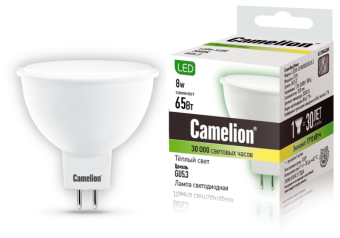 лампа светодиодная led8-s108/830/gu5.3 8вт 220в camelion 12871 от магазина Штепсель и батарейка. - фото_3