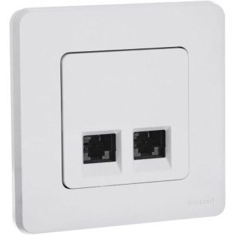 розетка компьютерная 2-м inspiria rj45 кат.5e utp бел. leg 673835 от магазина Штепсель и батарейка. - фото_5