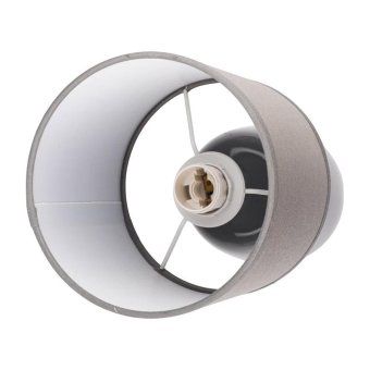 светильник настольный jh2-02-gy e14 ip20 130х130х255мм керамика; ткань; pvc-пластик сер. jazzway 5062320 от магазина Штепсель и батарейка. - фото_4