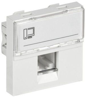 розетка компьютерная 2мод. рки-20-00-п rj45 кат.5e utp механизм primer iek ckk-40d-ri2-k01 от магазина Штепсель и батарейка.