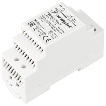 блок питания arv-dr30-24 24в 1.25а 30вт ip20 din-рейка arlight 031085 от магазина Штепсель и батарейка.