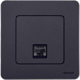 розетка компьютерная inspiria rj45 кат.5e utp антрацит leg 673828 от магазина Штепсель и батарейка. - фото_2