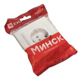 розетка 1-м сп минск 16а ip20 с заземл. защ. шторки с заряд. устройством usb 1а бел. ekf err16-028-100-usb от магазина Штепсель и батарейка. - фото_2
