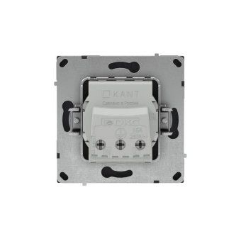 розетка силовая kant 2p+e без шторки черн. уголь dkc 7012033 от магазина Штепсель и батарейка. - фото_3