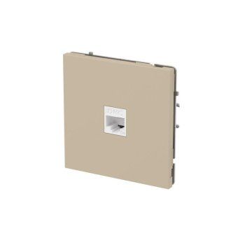 розетка компьютерная 1-м kant rj45 кат.5e без шторки ванильн. марципан dkc 7015663 от магазина Штепсель и батарейка. - фото_2