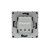 розетка силовая kant 2p+e без шторки черн. уголь dkc 7012033 от магазина Штепсель и батарейка. - фото_3