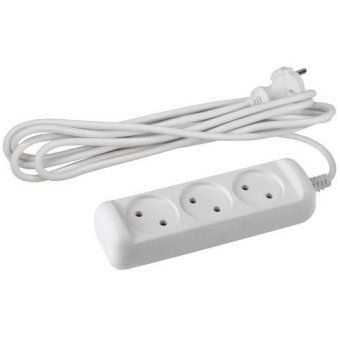 удлинитель 3х10м без заземл. 10а ip20 u-3-10m-2х1 пвс 2х1 эра б0028358 от магазина Штепсель и батарейка.