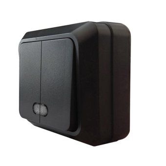 выключатель 2-кл. оп олимп 10а ip20 с подсветкой черн. universal 2214 от магазина Штепсель и батарейка. - фото_2