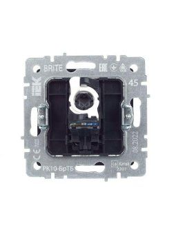 розетка компьютерная сп rj45 кат.5e brite рк10-бртб механизм бронза iek br-k10-1-k45 от магазина Штепсель и батарейка. - фото_4