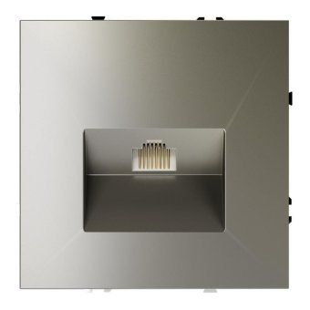 розетка компьютерная 1-м сп s70 rj45 кат.6 механизм шелк voltum vls060104 от магазина Штепсель и батарейка.