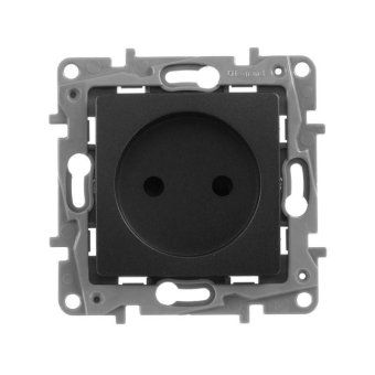 розетка 1-м сп etika 16а ip31 250в 2p без заземл. защ. шторки немецк. стандарт винтов. клеммы механизм антрацит leg 672634 от магазина Штепсель и батарейка. - фото_8