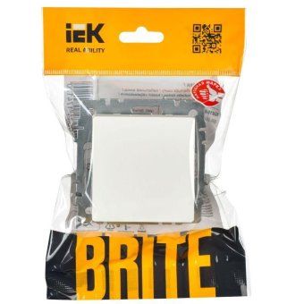 выключатель проходной 1-кл. сп brite вс10-1-6-брб 10а механизм бел. iek br-v12-0-10-k01 от магазина Штепсель и батарейка. - фото_2