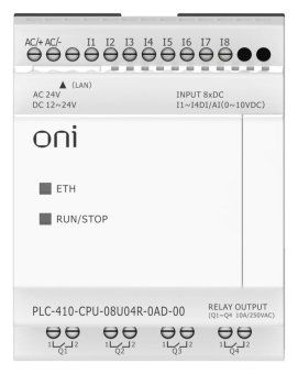 модуль цпу плк 410 4 di 4 ui (0-10 в/di) 4 ro 12в-24в dc или 24в ac с ethernet портом без экрана oni plc-410-cpu-08u04r-0ad-00 от магазина Штепсель и батарейка. - фото_7