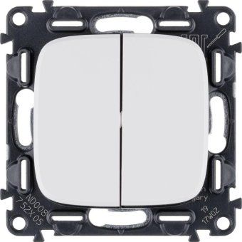 выключатель 2-кл. сп valena allure 10а ip20 250в с лицев. панелью безвинтов. зажимы механизм бел. leg 752705 от магазина Штепсель и батарейка.