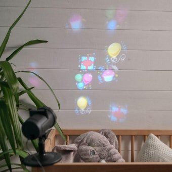 проектор светодиодный 4led rgbw 4вт 12в ip44 12 сменных слайдов neon-night 601-262 от магазина Штепсель и батарейка. - фото_9