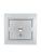 розетка компьютерная 1-м сп mira rj45 сер. метал. lezard 701-1010-139 от магазина Штепсель и батарейка. - фото_2