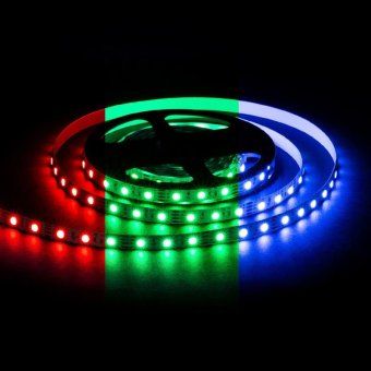 лента светодиодная 12в 14.4вт/м rgb smd5050 60д/м ip20 подложка 10мм (уп.5м) ogm lse-271 от магазина Штепсель и батарейка. - фото_2