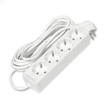 удлинитель 4х5м с заземл. 16а ip20 3.5квт пвс 3х1 бел. domtok 2397 от магазина Штепсель и батарейка. - фото_3