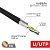 кабель витая пара u/utp кат.5e 4х2х24awg solid cu pe outdoor трос черн. (м) rexant 01-0046 от магазина Штепсель и батарейка.
