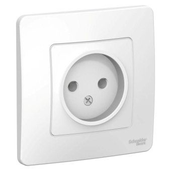 розетка 1-м сп blanca 16а ip20 250в без заземл. без защ. шторок бел. se blnrs000011 от магазина Штепсель и батарейка.