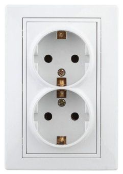 розетка 2-м сп plano 1-208-01 16а ip20 250в 2х2p+e schuko защ. шторки бел. intro б0053933 от магазина Штепсель и батарейка.