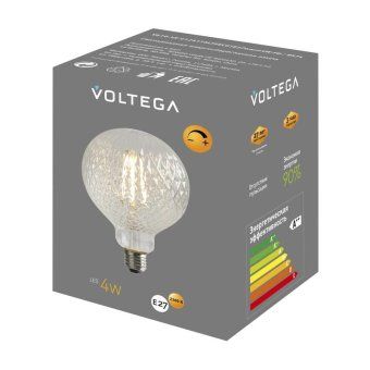 лампа светодиодная филаментная loft 271 yx-g125175lffec01 4вт 2200к e27 dim voltega 8574 от магазина Штепсель и батарейка. - фото_7