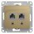розетка компьютерная 2-м glossa rj45 кат.5e механизм титан se gsl000485kk от магазина Штепсель и батарейка.