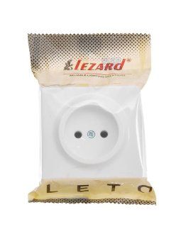 розетка 1-м оп leto без заземл. пбт бел. lezard 752-0200-121b от магазина Штепсель и батарейка. - фото_2